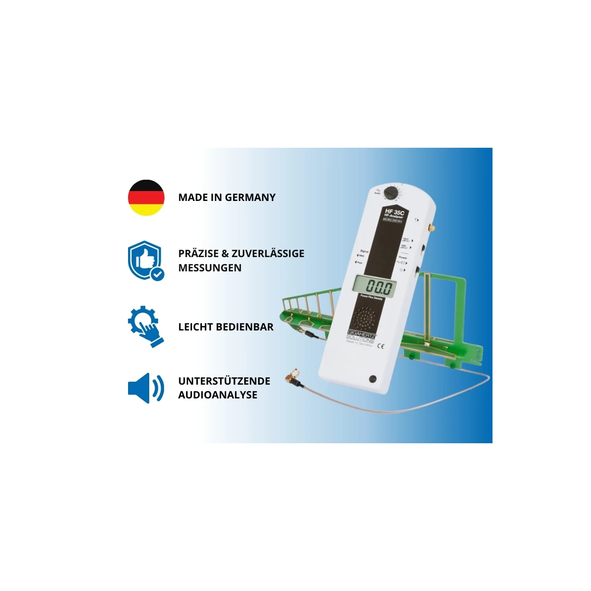 Gigahertz-Solutions HF35C | Messgerät | YSHIELD® Edition