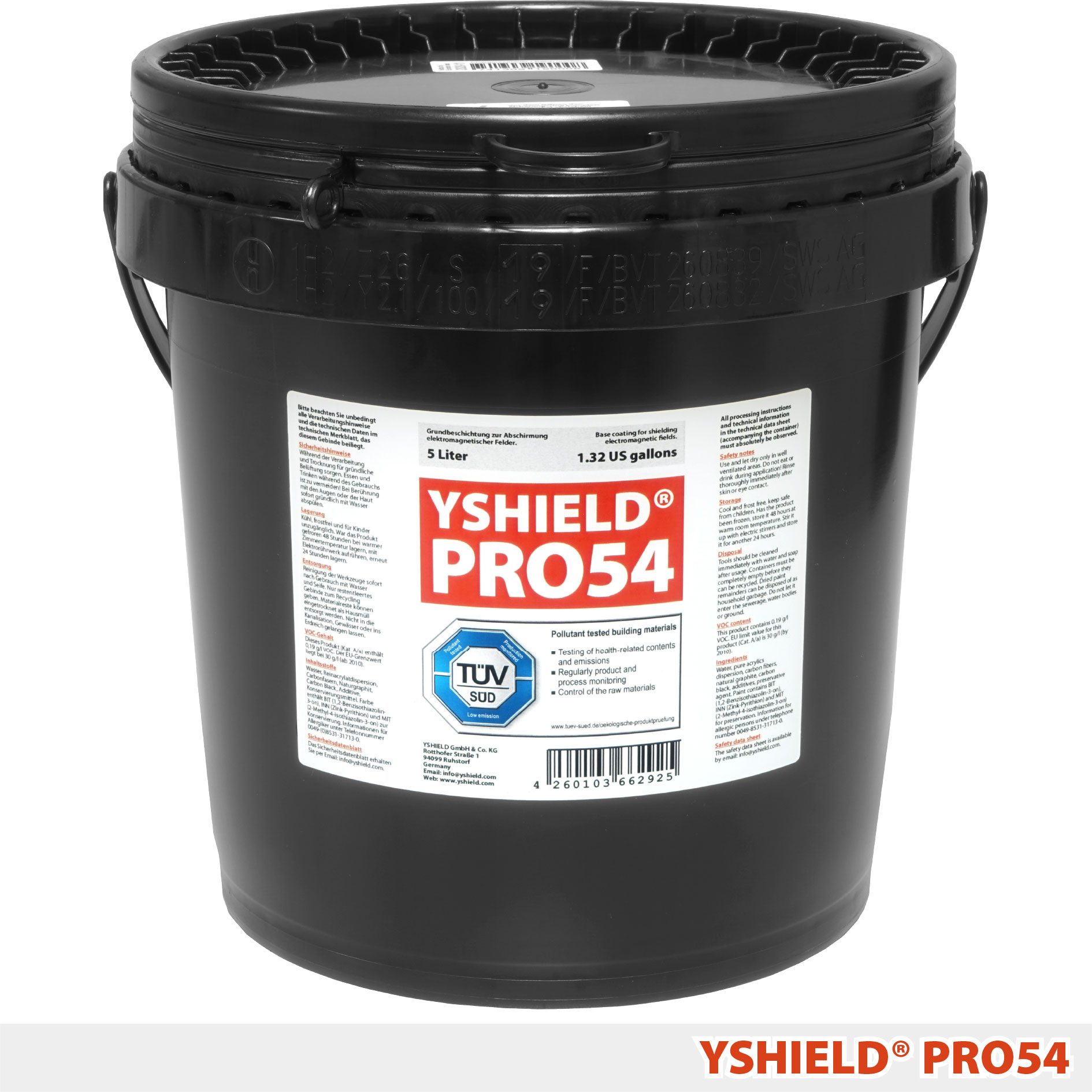 YSHIELD® PRO54 | Profifarbe mit Carbonfasern | 5 Liter