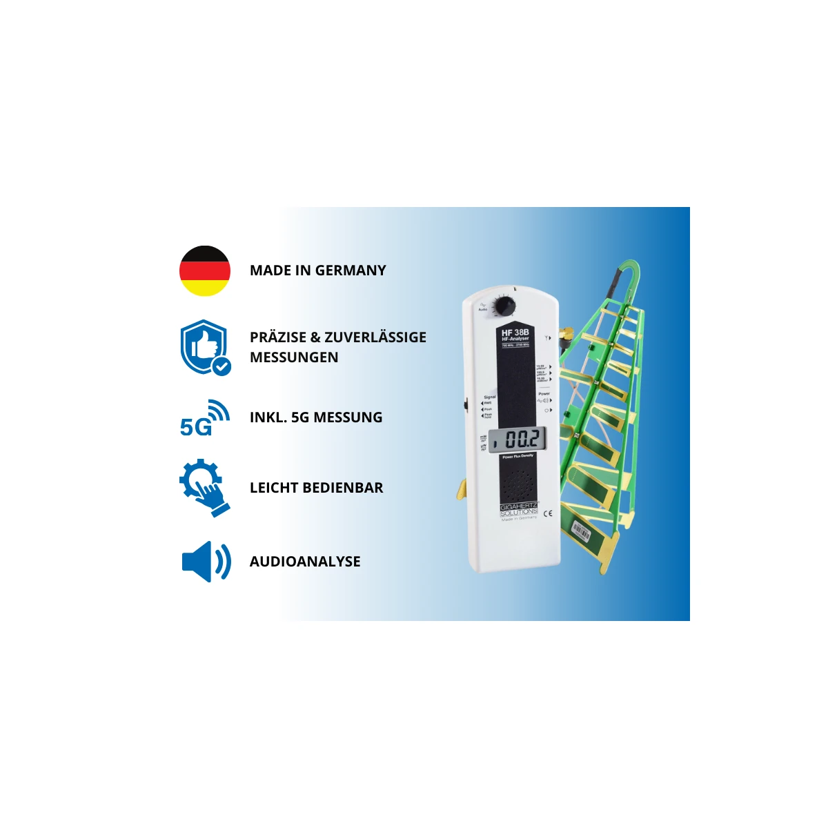 Gigahertz-Solutions HF38B | Messgerät | YSHIELD® Edition