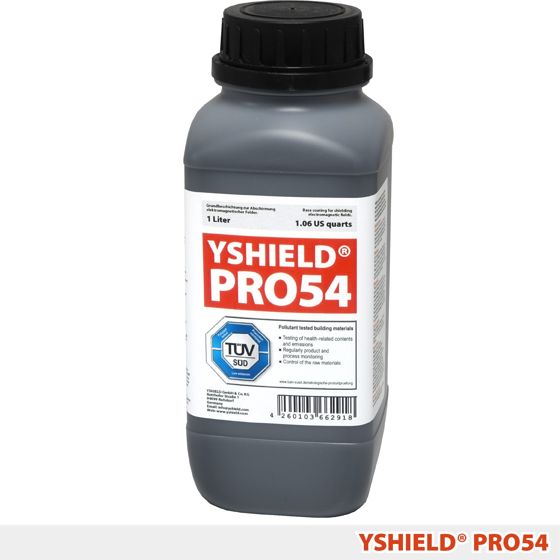 YSHIELD® PRO54 | Abschirmfarbe Carbonfasern | 1 Liter