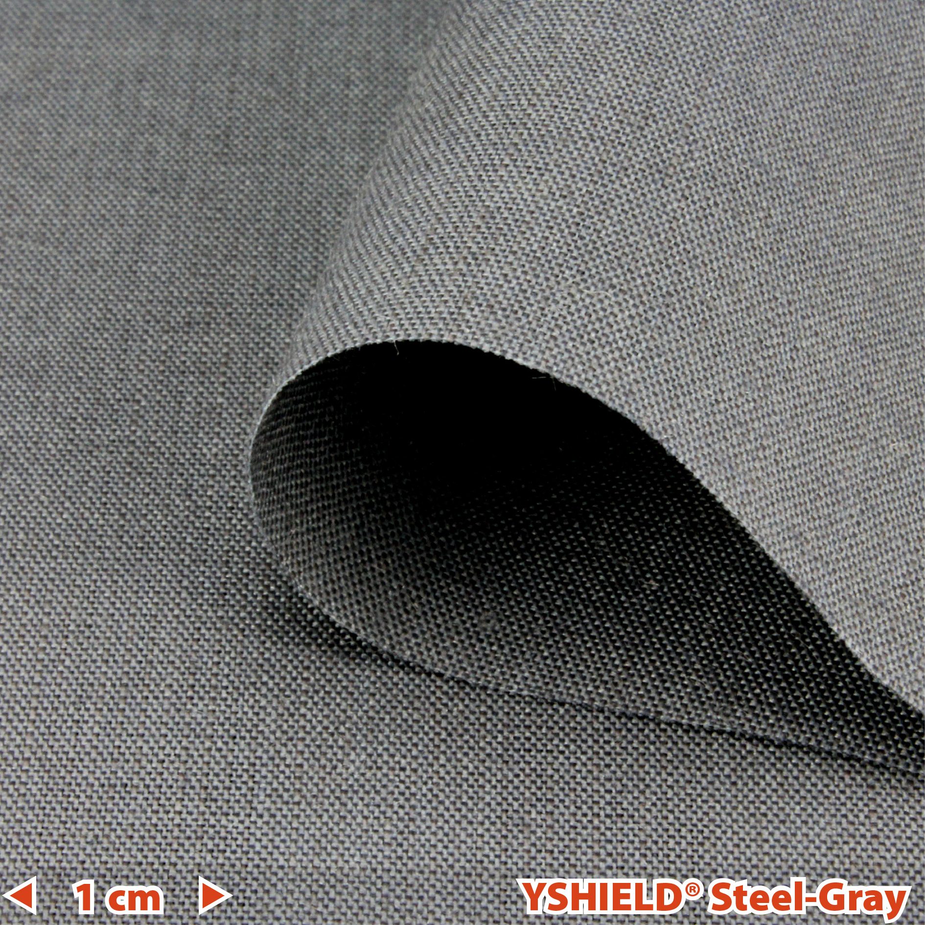 YSHIELD® STEEL-GRAY | Abschirmstoff | Breite 150 cm | 1 Meter – Bild 1