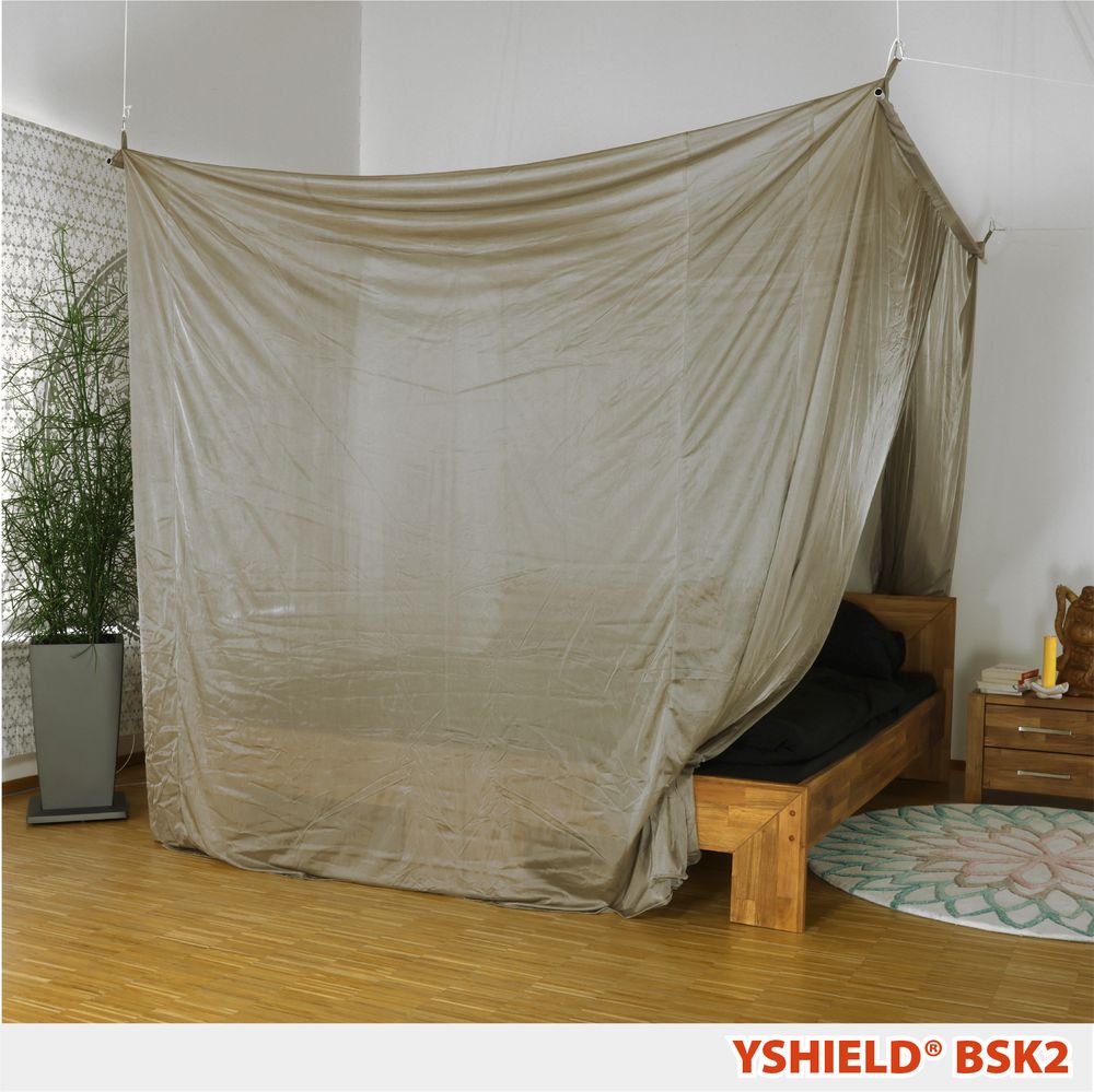 YSHIELD® BSK2 | SAFECAVE Abschirmbaldachin | Kasten Doppelbett